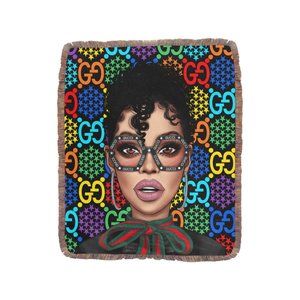 Designer Inspired Artsy Throw Blanket